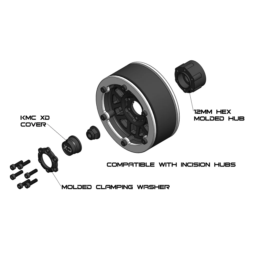 Incision 1.9 KMC KM233 Hex Molded Beadlock - Image 5