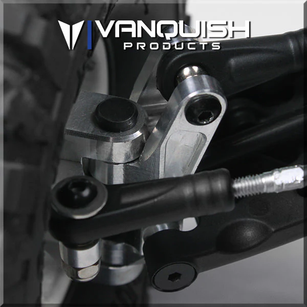 Vaterra Twin Hammers Front 15 Degree Caster Block Set Clear Anodized - Image 5